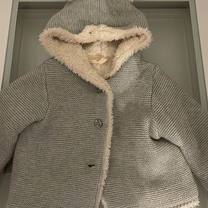 Baby Sherpa-Lined Bear Sweater